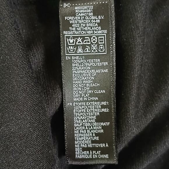 XXI Medium Halter peak-a-boo front Sequin Collar Exposed Zipper Back Dress poly - Picture 12 of 13